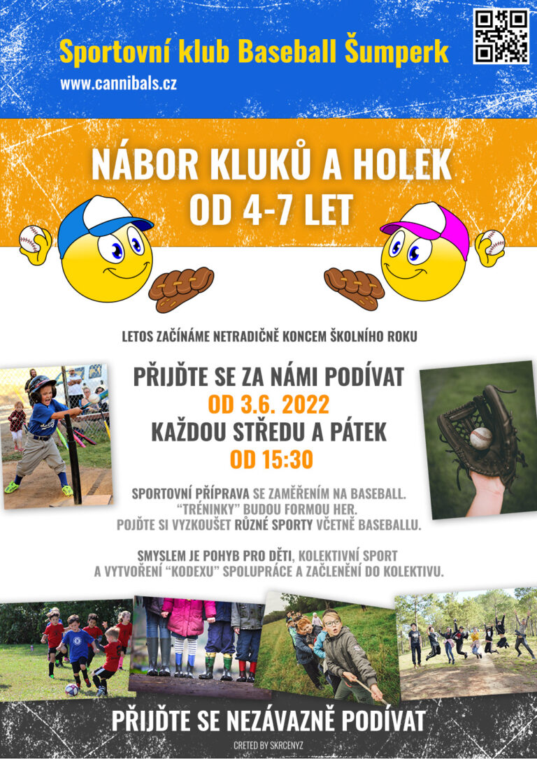 Nábor kluků a holek ve věku 4-7 let